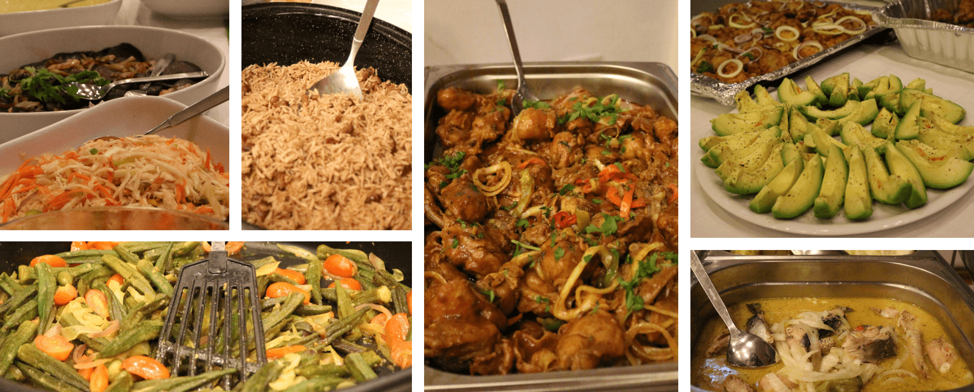 Haitianisches Buffet beim Konbit